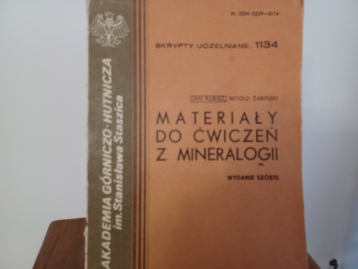 Zdjęcie oferty: Materiały do ćwiczeń z mineralogii