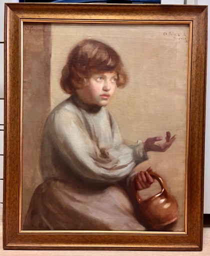 Zdjęcie oferty: Aukcyjny obraz olejny muzealny Desa. Antyk Polski