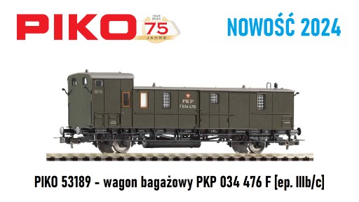 Zdjęcie oferty: PIKO 53189 - wagon bagażowy PKP - NOWOŚĆ 2024