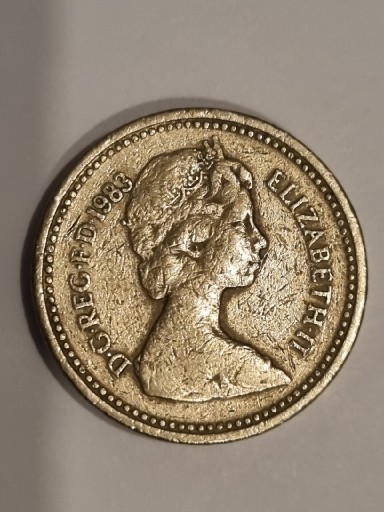 Zdjęcie oferty: ONE POUND 1983 ELIZABETH II ROYAL ARMS