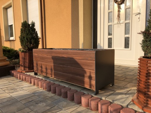Zdjęcie oferty: Donica ogrodowa metalowa drewniana koryto