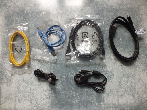 Zdjęcie oferty: zestaw 6szt. kabel RJ45,USB C,Mini USB HDMI