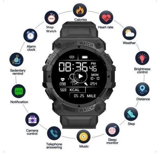 Zdjęcie oferty: Zegarek smartWatch B33 tętno krokomierz 