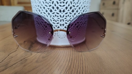 Zdjęcie oferty: Okulary okrągłe przeciwsłoneczke damskie zakrzywio