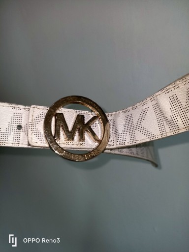 Zdjęcie oferty: Markowy pasek damski jasny biały Michael Kors logo