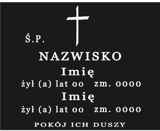 Zdjęcie oferty: Tablica na cmentarz 50x50cm na krzyż pomnik grób