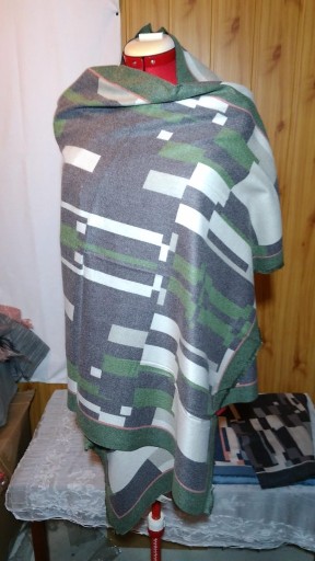 Zdjęcie oferty: cieply duzy 80x200 mily szal okryciowy z kaszmirem z zielenia