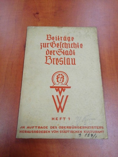 Zdjęcie oferty: Beiträge zur Geschichte der Stadt Breslau 1 1935