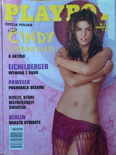 Zdjęcie oferty: Playboy nr 3 1999 Cindy Crawford