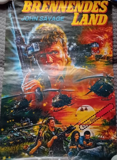 Zdjęcie oferty: Plakat kinowy filmu Brennendes Land. 1986.