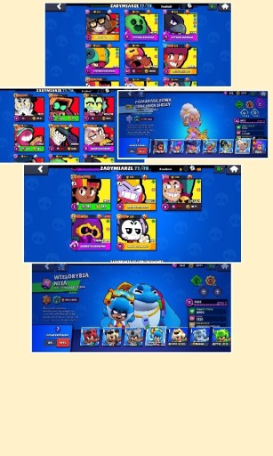 Zdjęcie oferty: Konto Brawl Stars i CR NA WŁASNOŚĆ z @ 77 postaci