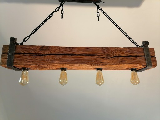 Zdjęcie oferty: Drewniana lampa, żyrandol RETRO,Loft. Stara Belka