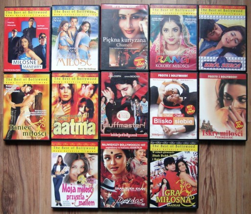 Zdjęcie oferty: 13 DVD ~ filmy Bollywood ~ JAK NOWE