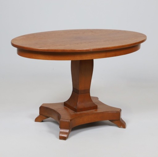 Zdjęcie oferty: dębowy, owalny stół na jednej nodze