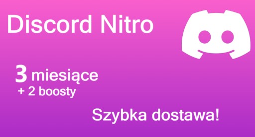 Zdjęcie oferty: Discord NITRO 3 miesiące + 2x Boost