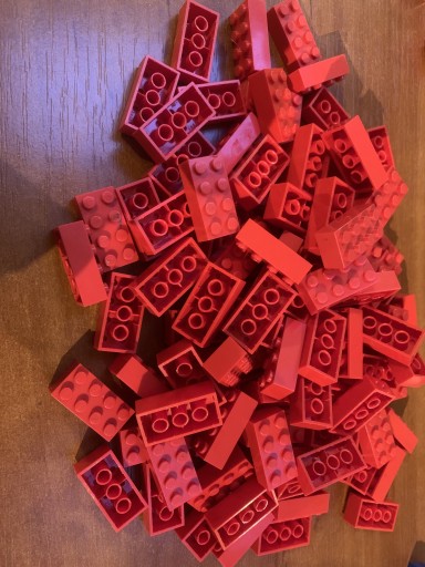 Zdjęcie oferty: Lego bricks cegła 2x2 3001 2x3 3002 2x4 czerwone  