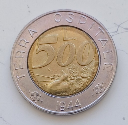 Zdjęcie oferty: San Marino - 500 lira - 1991r. 