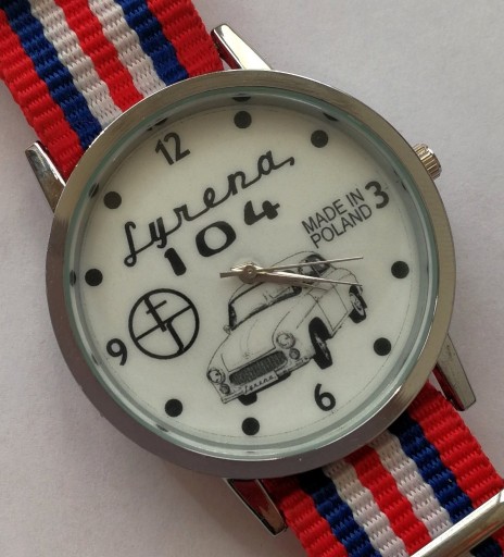 Zdjęcie oferty: FSO Syrena 104, duży zegarek na chodzie