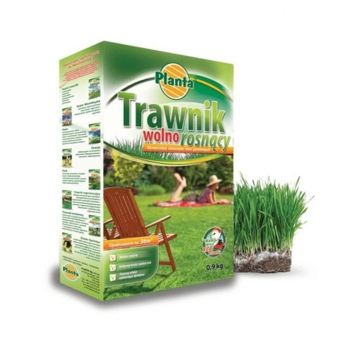 Zdjęcie oferty: Mieszanka traw "Trawnik wolno rosnący" 0,9 kg