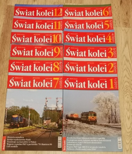 Zdjęcie oferty: Świat kolei - kompletny rocznik 2011 r. 