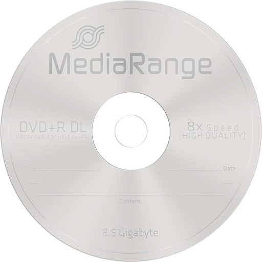 Zdjęcie oferty: Mediarange MR466 DVD+R DL 8,5 GB 8x