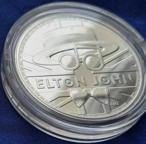 Zdjęcie oferty: Elton John z serii Legendy muzyki .Srebrna moneta