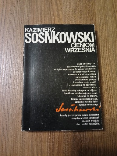 Zdjęcie oferty: Kazimierz Sosnkowski - cieniom września