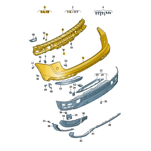 Zdjęcie oferty: Zderzak tył Audi Q5 S-Line 80F
