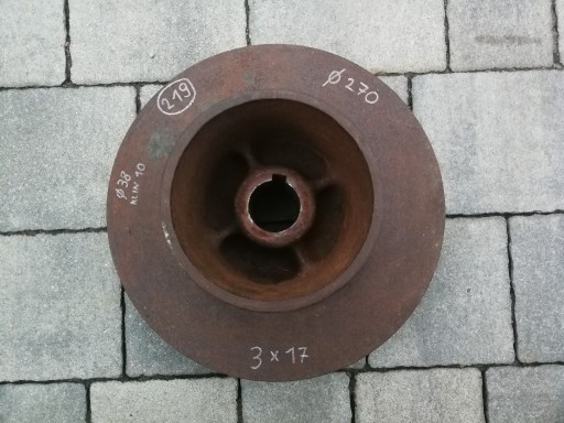 Zdjęcie oferty: Koło pasowe 270mm pas HB 3x17mm śrutownik BĄK WYSYŁKA!!!