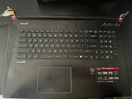 Zdjęcie oferty: Palmrest do MSI Ge72 z klawiaturą