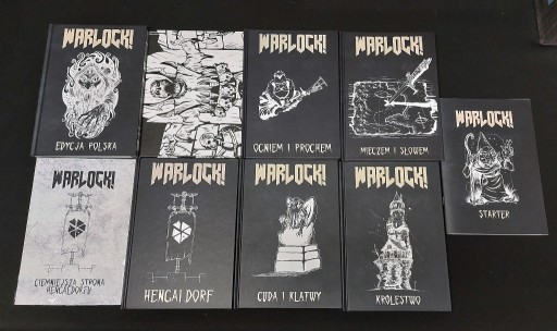 Zdjęcie oferty: Warlock! gra RPG, zestaw 7 podręczników i 3 mapy, OKAZJA