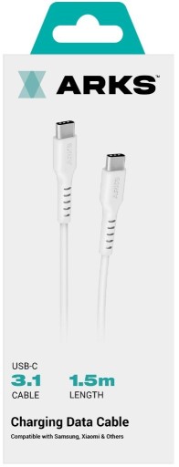 Zdjęcie oferty: Kabel USB Typ C - USB Typ C ARKS 1.5 m Biały