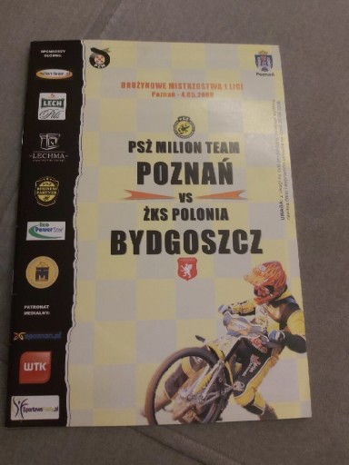 Zdjęcie oferty: Program Żużel PSŻ Poznań- Polonia Bydgoszcz 2008