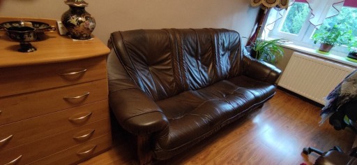Zdjęcie oferty: Komplet skórzany sofa Plus fotel