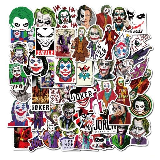 Zdjęcie oferty: Naklejki Joker Film Batman 50 sztuk