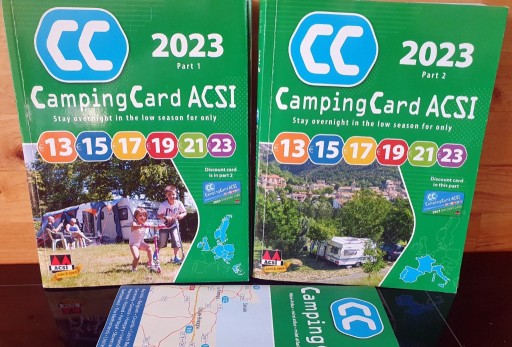 Zdjęcie oferty: Camping Card ACSI 2023 dwa tomy - z mapą, bez karty 