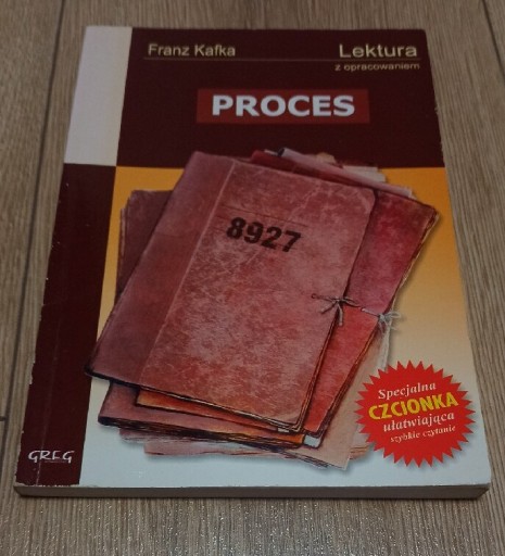 Zdjęcie oferty: Proces - Franz Kafka - z opracowaniem 