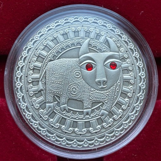 Zdjęcie oferty: 20 Rubli, Białoruś 2009 - Byk (Znaki zodiaku)