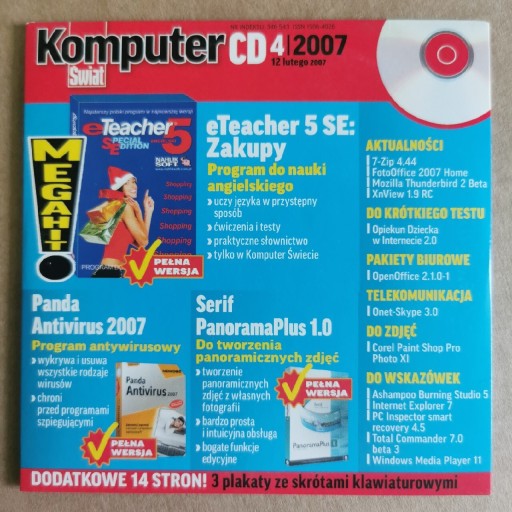 Zdjęcie oferty: Komputer Świat 2007 4 CD