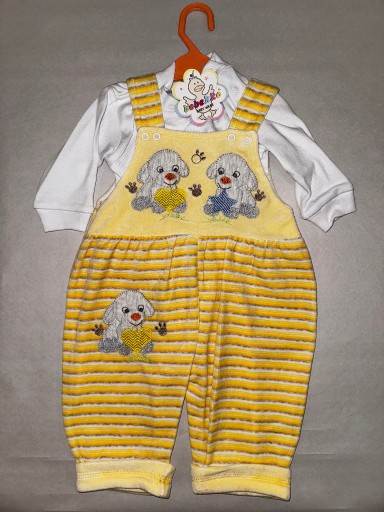 Zdjęcie oferty: Śpioszki niemowlęce komplet, rozmiar 86 żółty