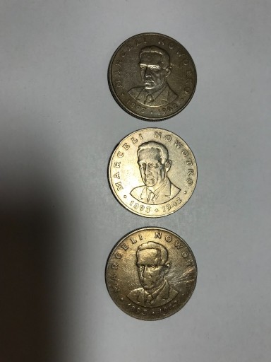 Zdjęcie oferty: Monety PRL 20 złotych Nowotko 1975,1976, 1977 rok.