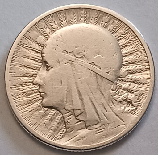 Zdjęcie oferty: 2 zł złote 1933 r. Głowa kobiety - srebro