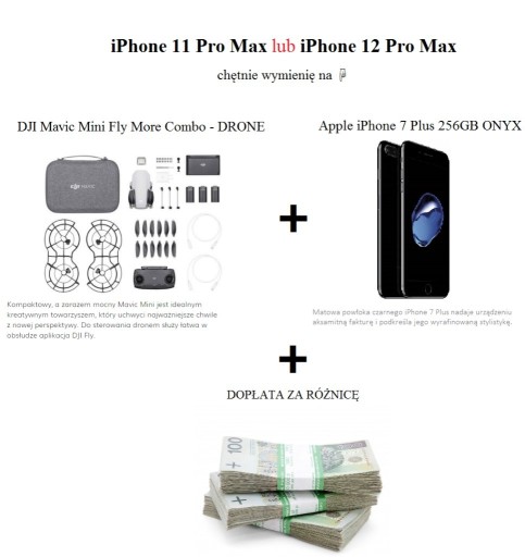 Zdjęcie oferty: Zamienię się na iPhone 11 / 12 Pro Max