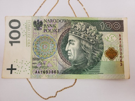 Zdjęcie oferty: Banknot 100 zł seria AA 1693863