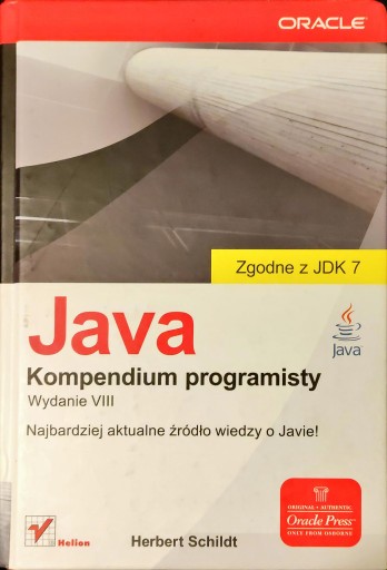 Zdjęcie oferty: Java. Kompendium programisty.