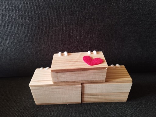 Zdjęcie oferty: Pudełko skrzynka szkatułka 3 szt drewno handmade 