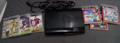 Zdjęcie oferty: Playstation3 Super Slim +6gier Zasilacz, HDMI