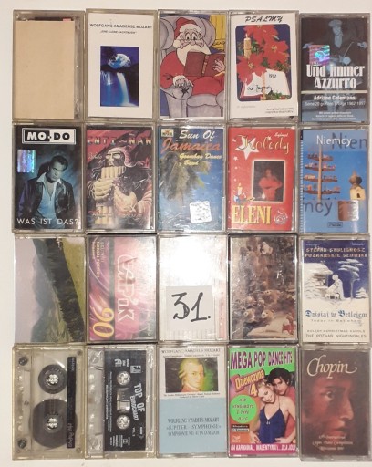 Zdjęcie oferty: MAGNETOFONOWE KASETY 20 SZTUK MIX.
