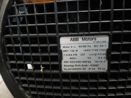 Zdjęcie oferty: Silnik 2 biegunowy firmy ABB 