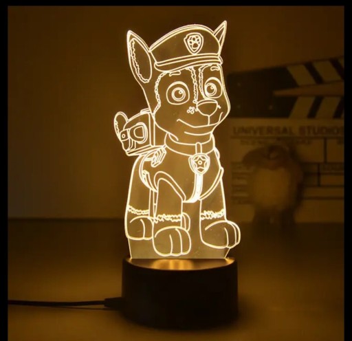 Zdjęcie oferty: Lampka 3D Psi Patrol 